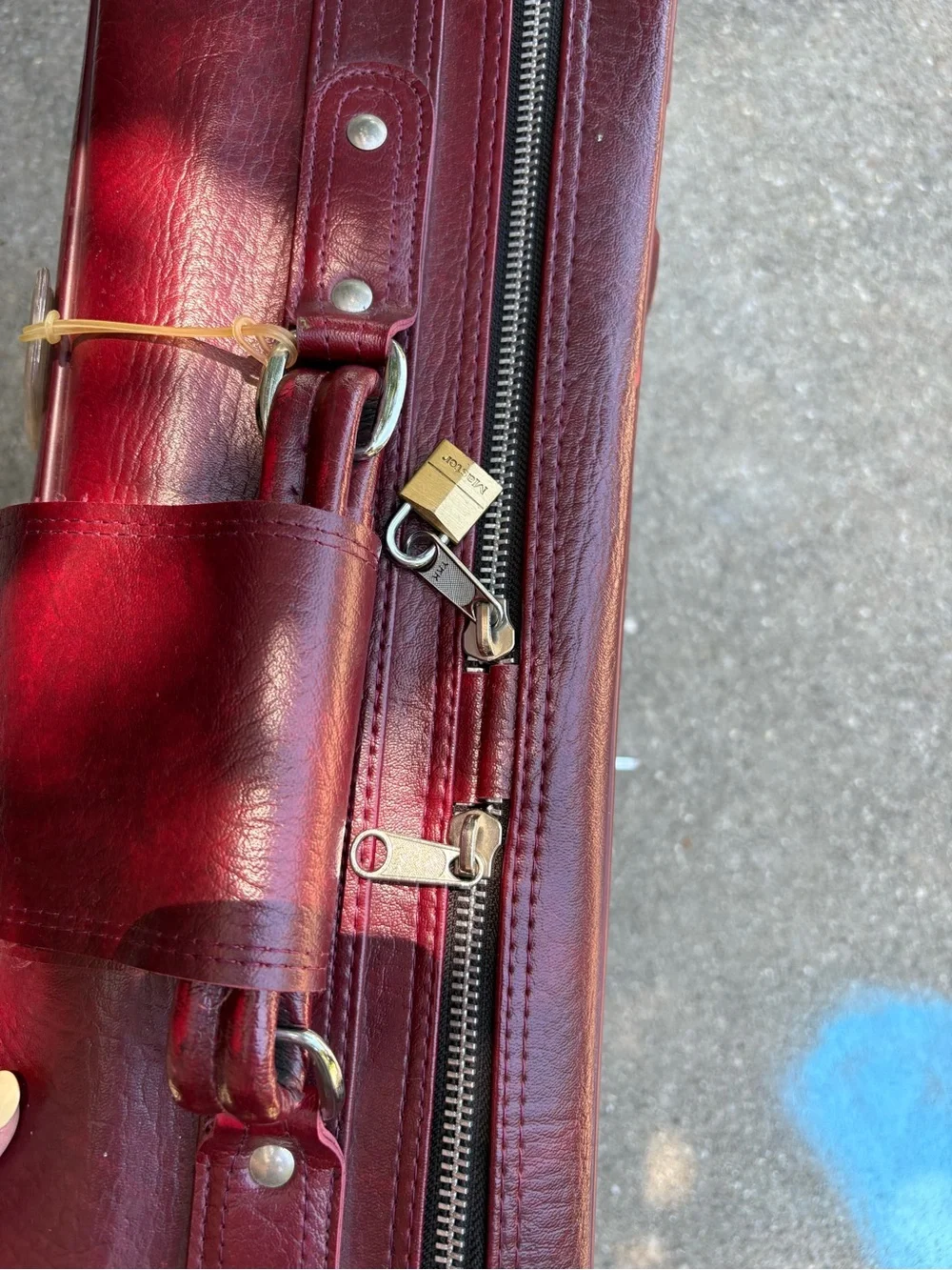 MCM Vintage LYNX Genuine Leather Large Suitcase w/ Wheels